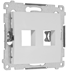 DKP2.01/11 - pokrywa gniazd teleinformatycznych na Keystone płaska podwójna