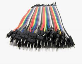 Przewody połączeniowe męskie 20cm 40 sztuk