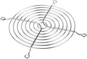 Osłona wentylatora 120mm wymiary zew 104.8 x 104.8mm rozstaw otworów 104.8mm Stal powlekana