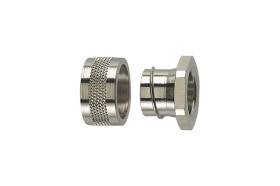 Łącznik do kanałów kablowych HellermannTyton 50mm Złącze Mosiądz platerowany niklem IP40 Metal