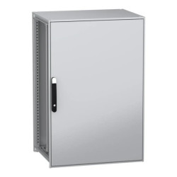 Obudowa modułowa PanelSeT SFN, stal dekarbonizowana, drzwi pełne 1200x800x600 z płytą NSYSFN12860P