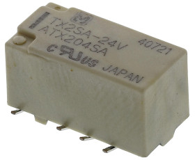 Przekaźnik sygnału, 24V dc, 2 A, DPDT, 2-polowy, montaż SMD, Panasonic G6K