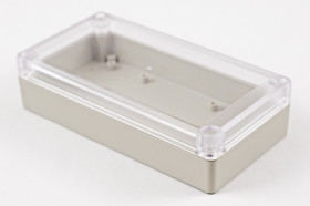 ABS enclosure, (L x W x H) 165 x 85 x 40 mm, light gray (RAL 7035), IP65, RP1165C