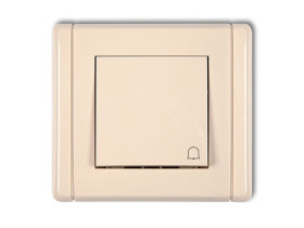 FLEXI Wyłącznik zwierny przycisk "dzwonek" beżowy 1FWP-4 KARLIK