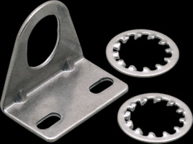 Mounting bracket, 32 x 36 x 23 mm for sensors in cylindrical design, E10735