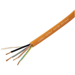 TRU COMPONENTS TC-13537012 Rubber flexible cable 1.5mm&#xB2; Orange per metre