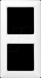 AS 582 BF WW Rahmen, 2-fach, Serie AS, alpinweiß