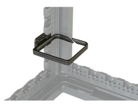 Pierścień do porządkowania kabli, Cable Management Ring, do użytku z: Szafa 19 cali, materiał: Plastik, l. pierścieni: