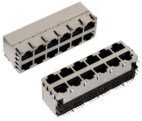 Złącze RJ45 Żeński Złącze RJ45 Montaż na płytce drukowanej Wurth Elektronik Poziomy 8-żyłowe