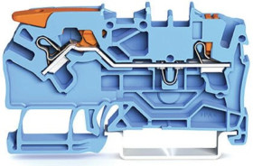 Złączka 2-przewodowa przelotowa 2,5mm2 niebieska 2102-5204 /50szt./