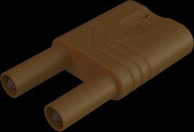 Jumper, pitch 19 mm, 1000 V, 32 A, nickel-plated, brown, 932200105