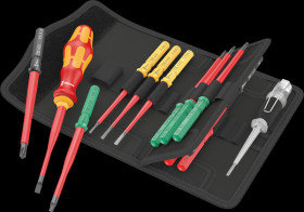 05006608001 Schraubendrehersatz, Wechselklingen, Kraftform Kompakt VDE, 16-t