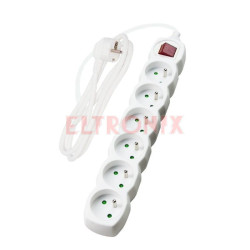PRZEDŁUŻACZ SIECIOWY PP70 1.5M 6 GNIAZD Z WYŁĄCZNIKIEM