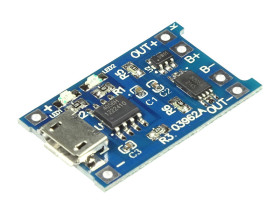 Moduł ładowania akumulatorów Li-Ion TP4056 micro USB