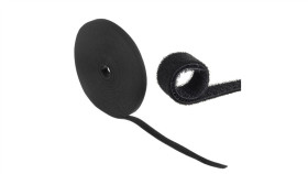 Organizator Kabli Taśma Rzep Dwustronna 20Mm*15,3M Maclean Mctv-542 Czarna...