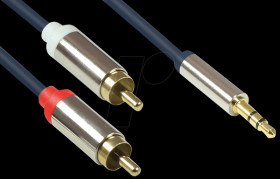 GC-M0059 3.5-mm jack <-> 2x RCA plugs, 2.0 m