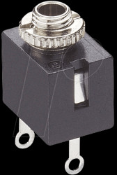10398 Jack panel socket, 2.5 mm, mono, break contact