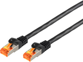 Patch cable, RJ45 plug, straight to RJ45 plug, straight, Cat 6A, S/FTP, PVC/PE, 10 m, black, BS08-26075