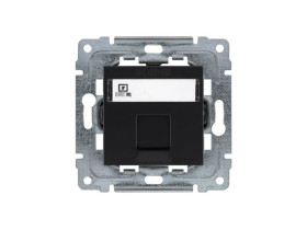DANTE Gniazdo komputerowe pojedyncze RJ45 (wkład MOLEX) bez ramki czarny 450965 KOS