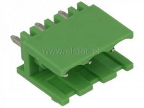 Listwa montażowa prosta 3-zaciski; męska 5,08mm