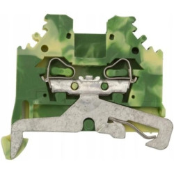 WAGO 280-107 Złączka szynowa 2,5mm2 żółto-zielona boczny opis
