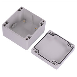 1554EGY Hammond Grey ABS Watertight Enclosure 90 x 90 x 60.5mm