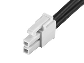 Kabel przewód-płytka, Mini-Fit Jr., 600 V, 9 A, raster: 4.2mm, 600mm, Cyna, Czarny