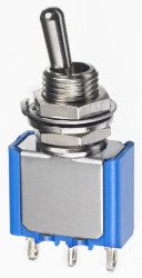 Przełącznik Wł.-wł. średnica wycięcia 6.5mm SPDT APEM Montaż panelowy długość przełącznika 7mm