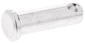 Sworzeń z łbem płaskim, długość: 25.4mm, średnica: 8mm, Powlekane jasnym cynkiem, Stalowe, Sworzeń