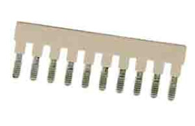 Mikroprzełącznik, Męski, Prosty, Beżowy, typ: Jumper Link, 10-pinowe raster: 6.1mm, Cyna