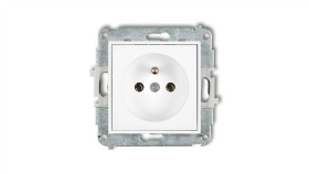 Mechanizm Gniazda Pojedynczego Z Uziemieniem 2P+Z (Bez Przesłon Torów...