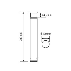 Słupek świetlny LED ESYLUX EL10821288 EL10821288 460 lm IP65