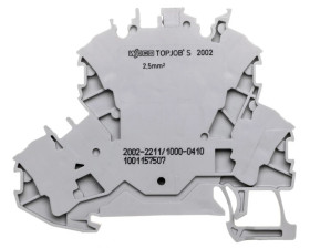 Złączka 2-piętrowa 2,5mm2 diodowa szara TOPJOBS 2002-2211/1000-410 /50szt./