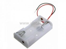 Koszyk na 2 baterie typu AA ( II ); (1,5V) biały