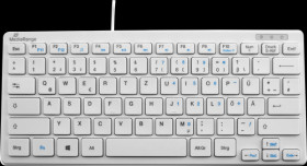 MROS113 Keyboard, USB, white, flach