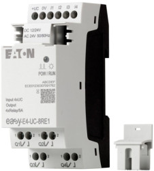Input/output expansion module for easyE4, I/O: 8, (W x H x D) 36 x 90 x 58 mm, 197217