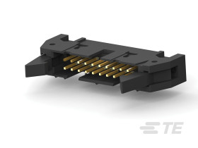 Listwa stykowa PCB 20-pinowe AMP-LATCH raster: 2.54 mm Kąt prosty 2-rzędowe TE Connectivity Otwór przelotowy 250 V W