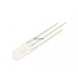 dioda LED 5mm 2-kolorowa czerwony/zielony 50/60mcd matowa 3 pin 5szt