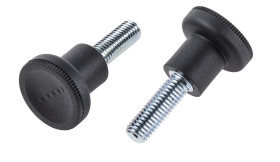 Pokrętło mocujące M10 długość gwintu: 30mm średnica pokrętła 31mm średnica gwintu: 10mm Wersja radełkowana Kołek