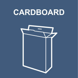 Znak warunków bezpieczeństwa, Poliester, Niebieski, biały, "Cardboard