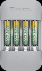 57683 101 131 Desktop charger, NiMH, LED, display, incl. 4 micro batteries, 80