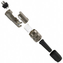 Wtyk; C091; T3360 001; 5 torów; proste; lutowany; 4-6mm; na panel; skręcane; IP67; 5A; 300V; Amphenol; RoHS