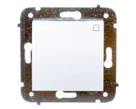 CARLA Przycisk dzwonek biały 1714-10