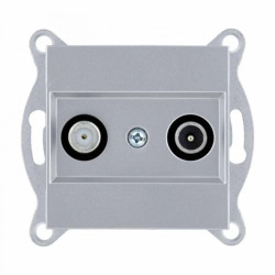 Gniazdo TV-SAT końcowe Srebrny 264/10E EXEN