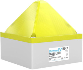 Sygnalizator świetlny Pfannenberg QUADRO LED HI 90-253 AC YE żółty Flesz, światło migające, światło ciągłe 230 V/AC