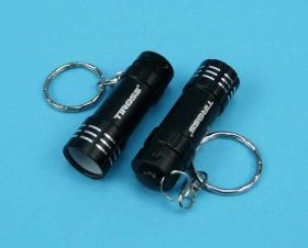 LATARKA BRELOK 3xLED BLACK 3xLR-44