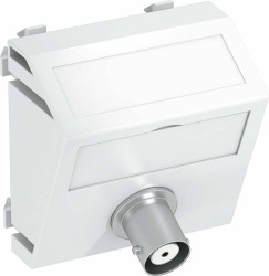 Multimedia Carrier Video BNC OBO Bettermann, 6105030, biały, (S x W x G) 45 x 45 x 26 mm
