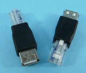 ADAPTER AKYGA AK-AD-27 USB-F/RJ-45-M