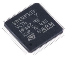 Mikrokontroler STMicroelectronics STM32F1 LQFP 100-pinowy Montaż powierzchniowy ARM Cortex M3 256 kB 32bit CAN:1 72MHz