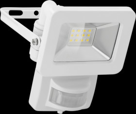 53878 LED floodlight with sensor, 10 W, white, IP44